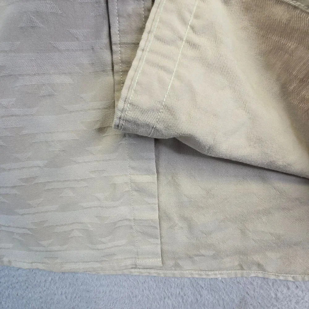 Vintage The North Face Shirt Men XL Beige Jacquard Aztec Grunge Classic Work 90s